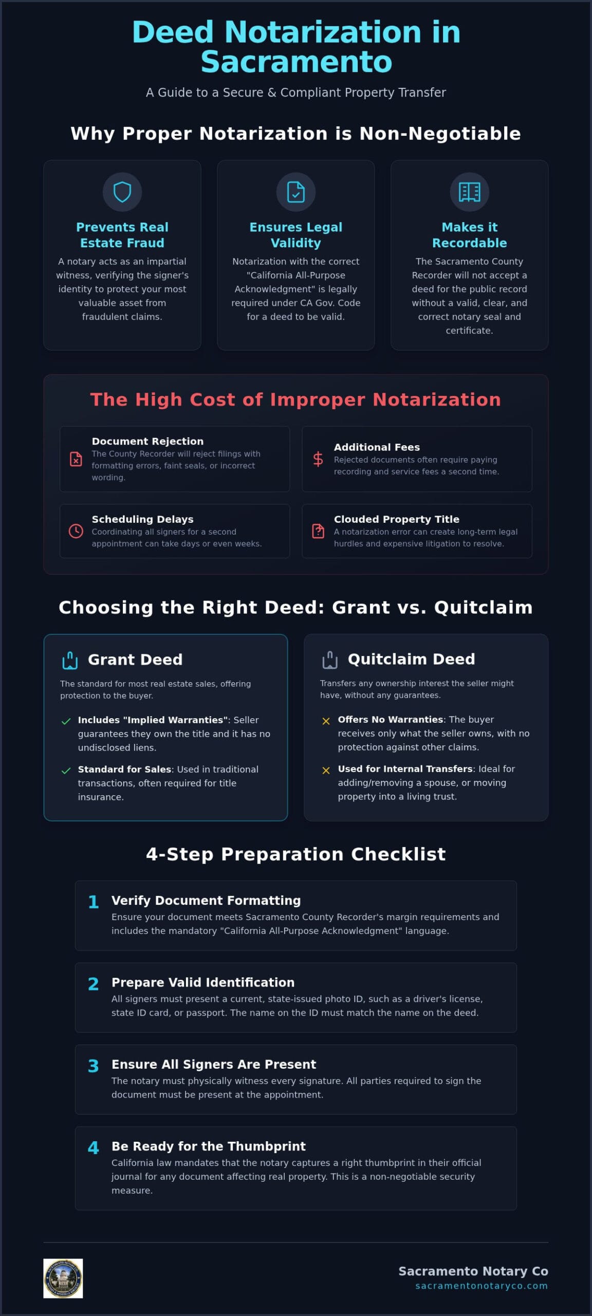 Deed Notarization Sacramento: The Complete 2026 Guide to Property Transfers