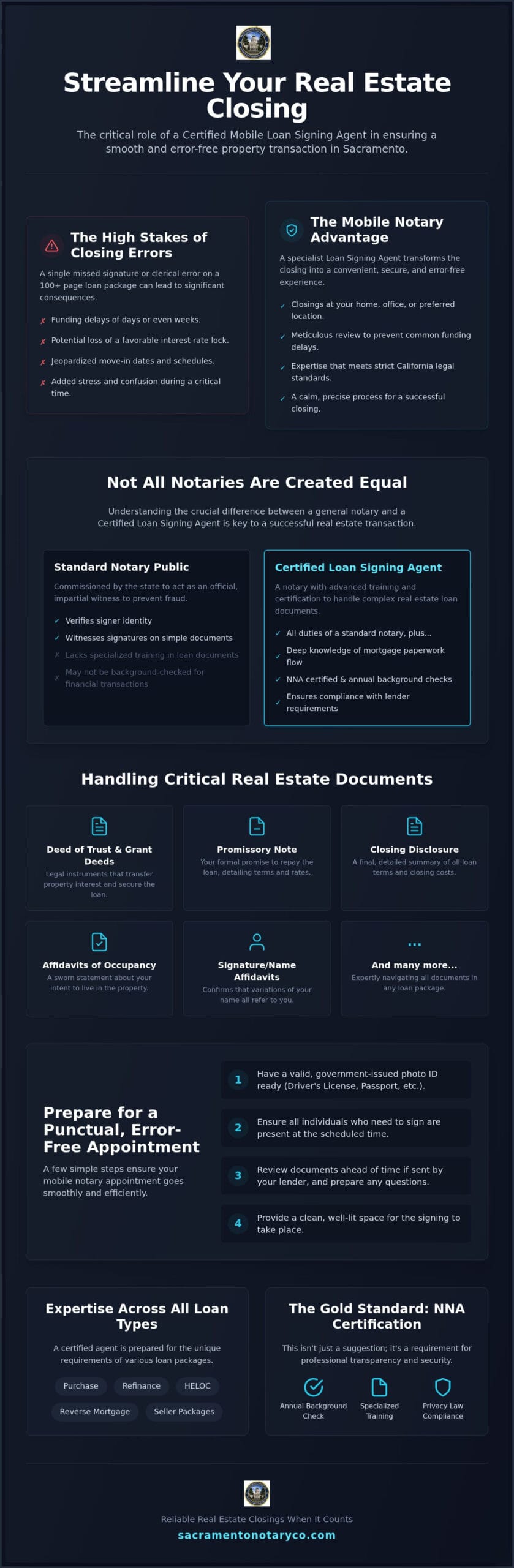 Sacramento Real Estate Closings: Mobile Notary Guide